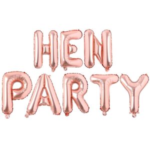 Rose Gold-Hen Party-Foil Balloons