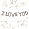 Silver-I Love You-Foil Balloons
