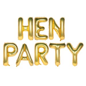 Gold-Hen Party-Foil Balloons