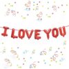 Red-I Love You-Foil Balloons