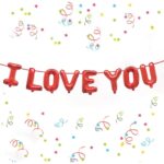 Red-I Love You-Foil Balloons