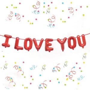 Red-I Love You-Foil Balloons