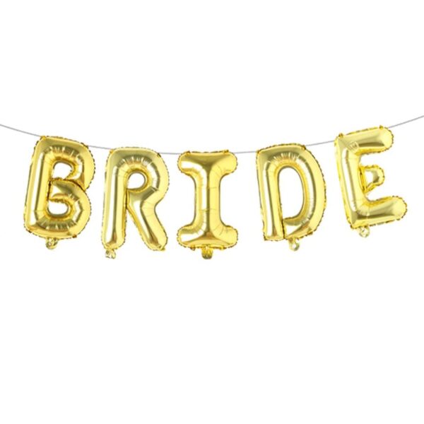 Gold-Bride-Foil Balloons