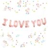 Rose Gold-I Love You-Foil Balloons
