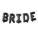 Black-Bride-Foil Balloons