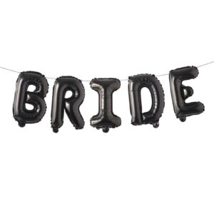 Black-Bride-Foil Balloons