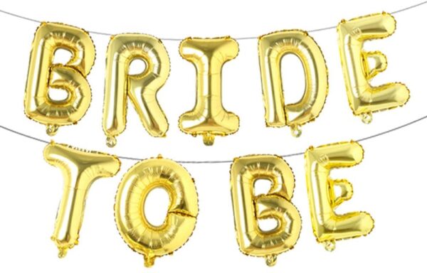 Gold-Bride To Be-Foil Balloons