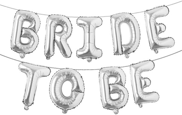 Silver-Bride To Be-Foil Balloons