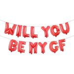 Red-Will You Be My Gf-Foil Balloons