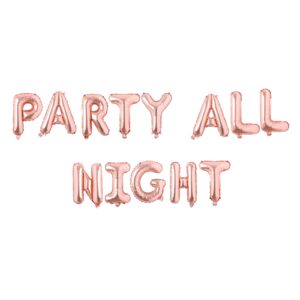 Rose Gold-Party All Night-Foil Balloons