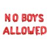 Red-No Boys Allowed-Foil Balloons
