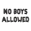 Black-No Boys Allowed-Foil Balloons