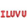 Red-I Luv U-Foil Balloons