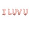 Rose Gold-I Luv U-Foil Balloons
