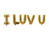 Gold-I Luv U-Foil Balloons
