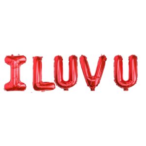 Red-I Luv U-Foil Balloons