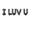 Black-I Luv U-Foil Balloons
